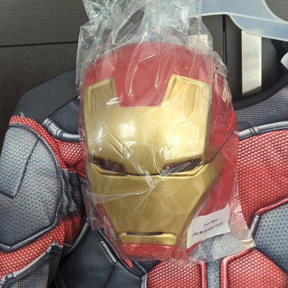 Kids Iron Man Superhero Costume with Mask - Size Large 10-12 NWT - Picture 2 of 3